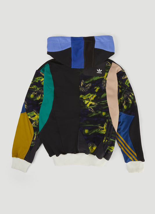Multi Panel Hooded Sweatshirt