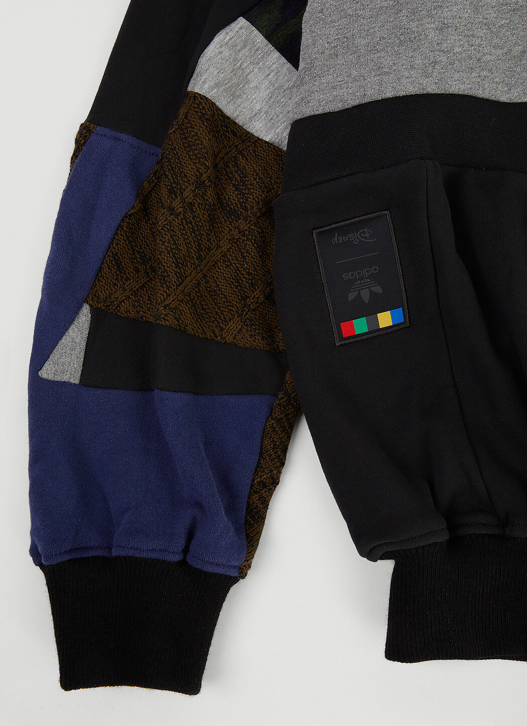 Multi Panel Hooded Sweatshirt