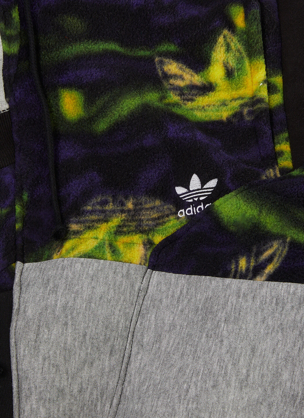 Multi Panel Hooded Sweatshirt