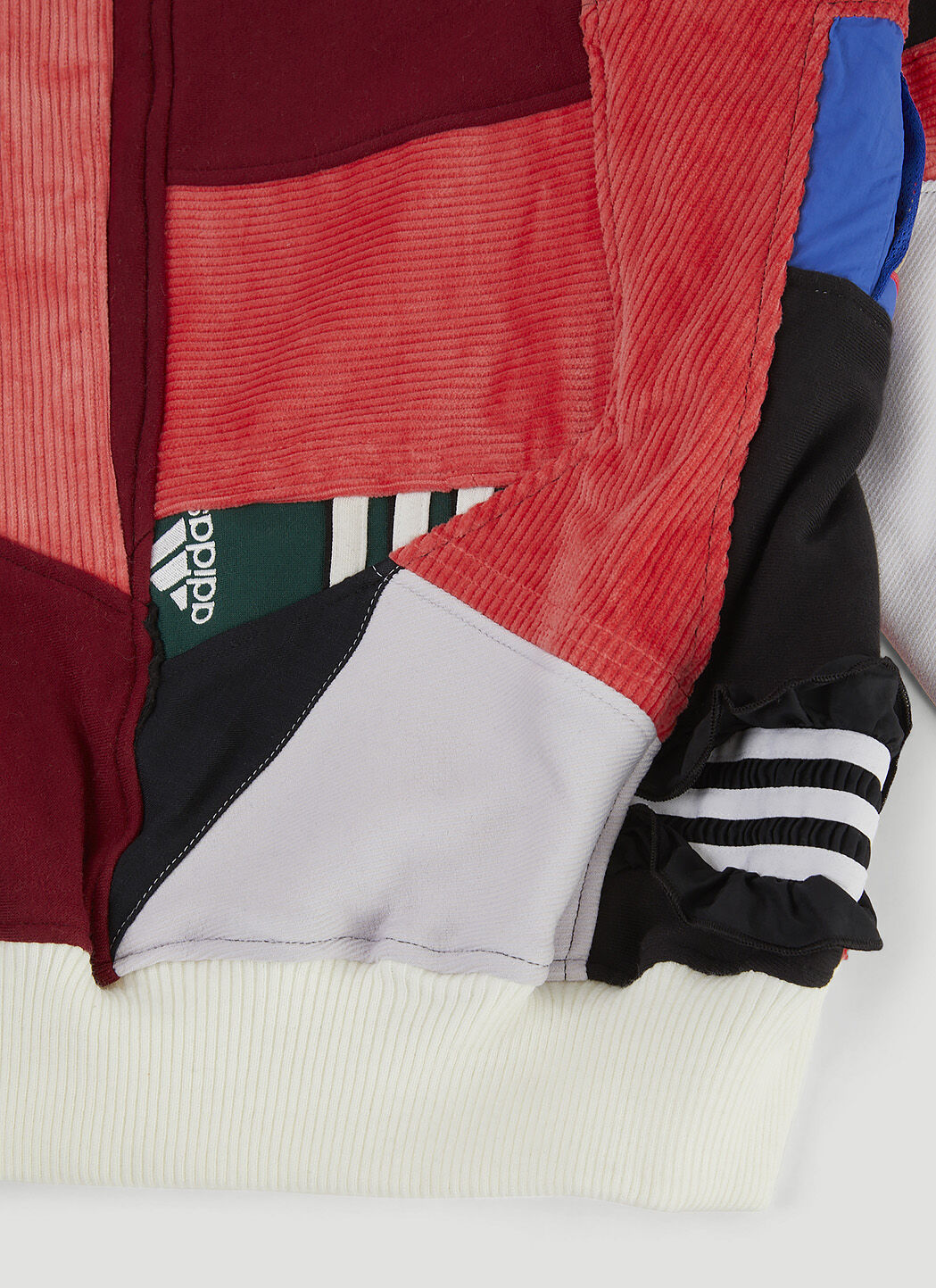 Up-cycled Multi Panel Hooded Sweatshirt