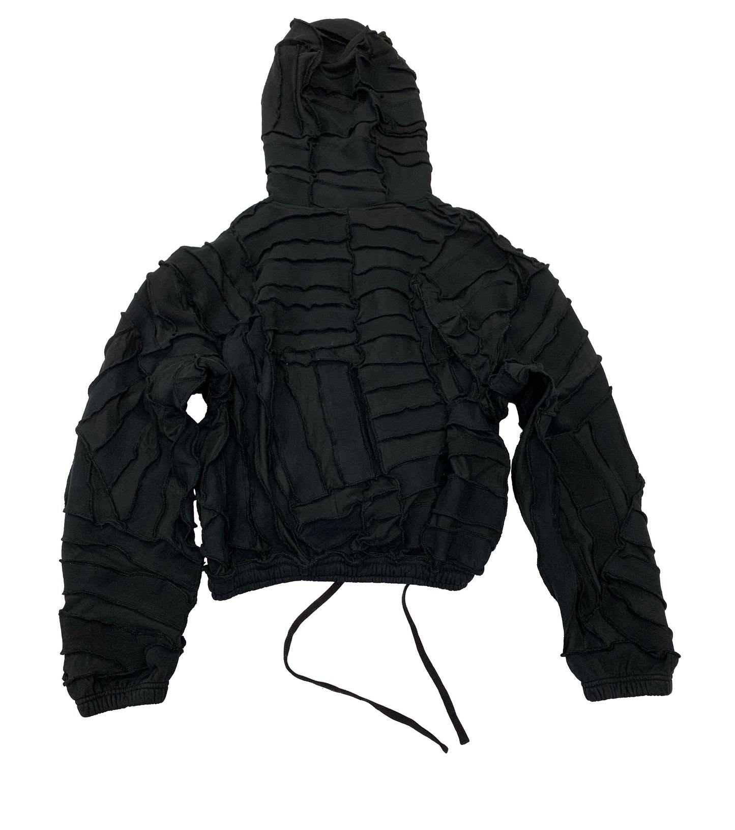 Monochromatic Hoodie In Black