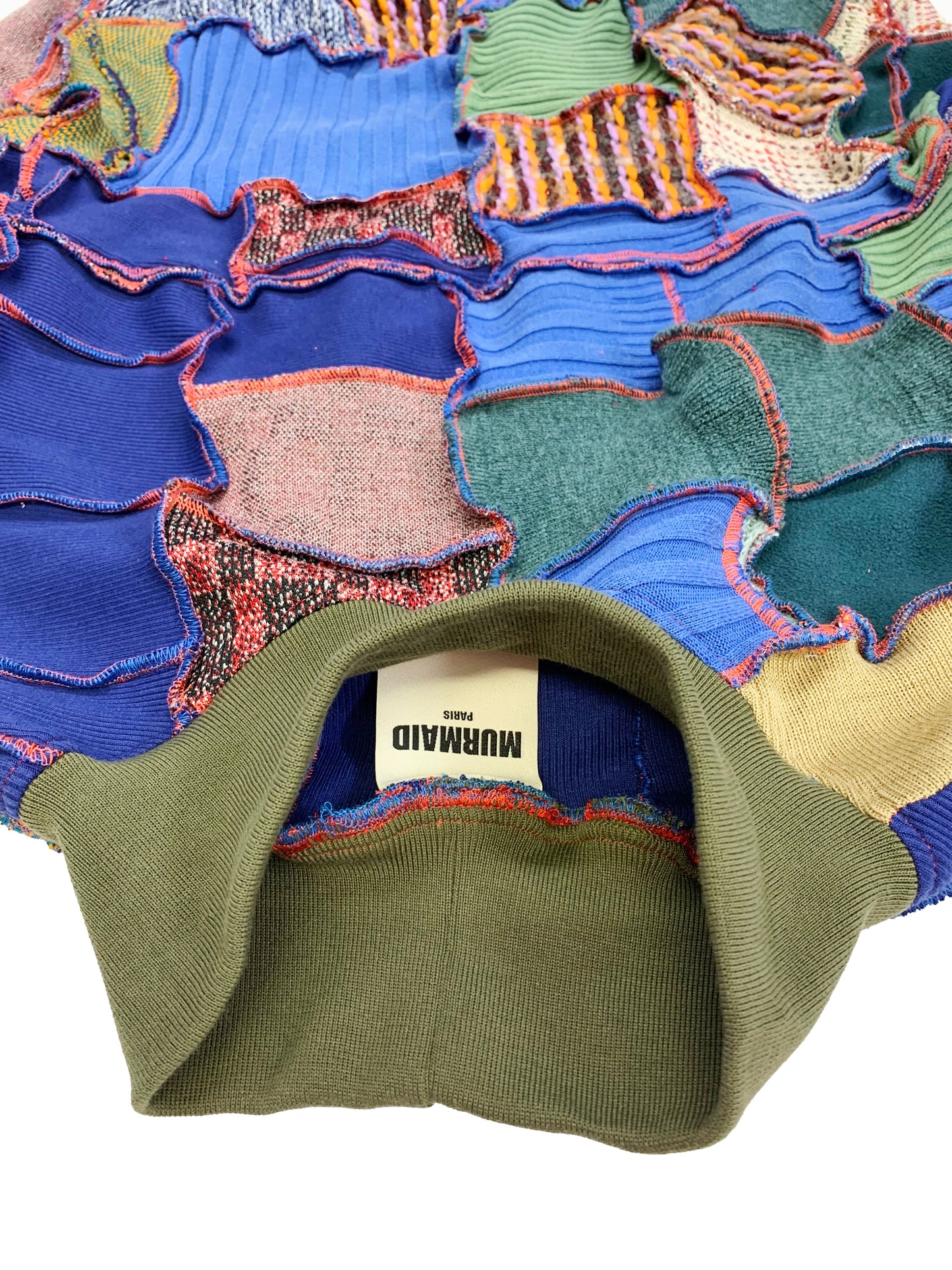 Multi Color Panelled Crewneck