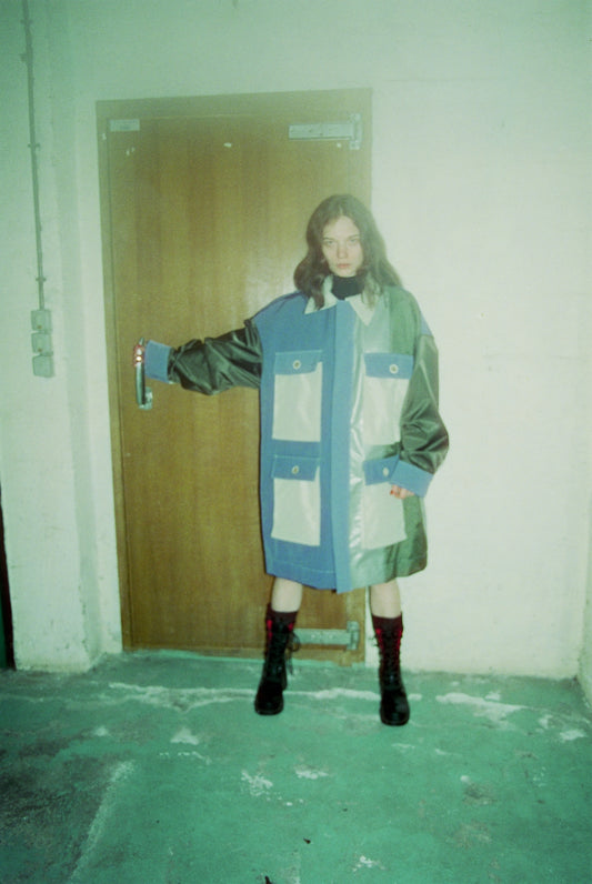 Up-cycled Oversized Coat