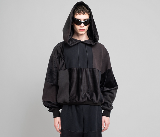 Monochromatic Hoodie In Black