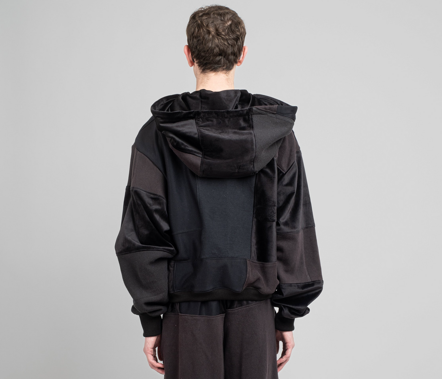 Monochromatic Hoodie In Black