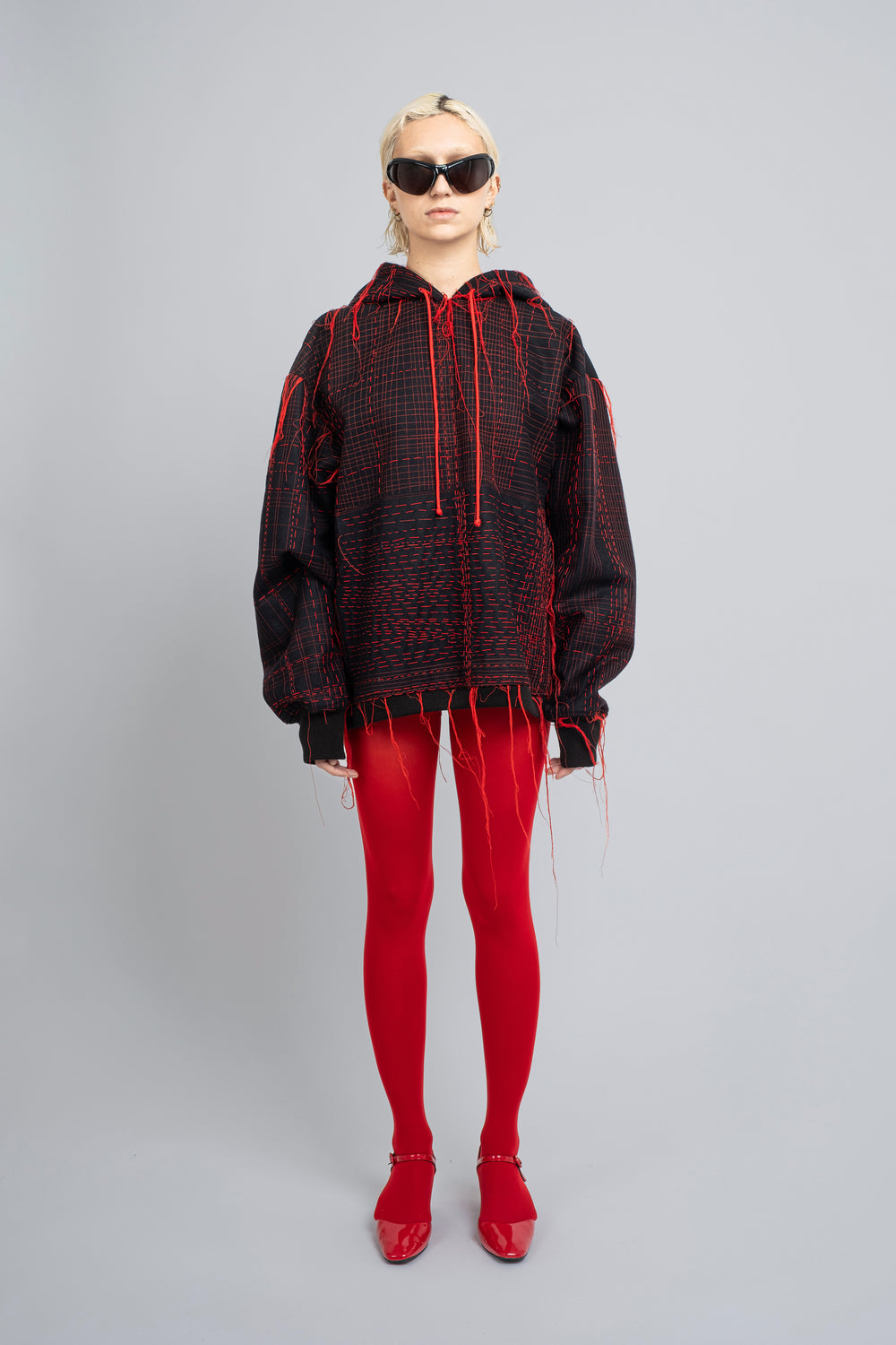 Wool Embroidered Hoodie