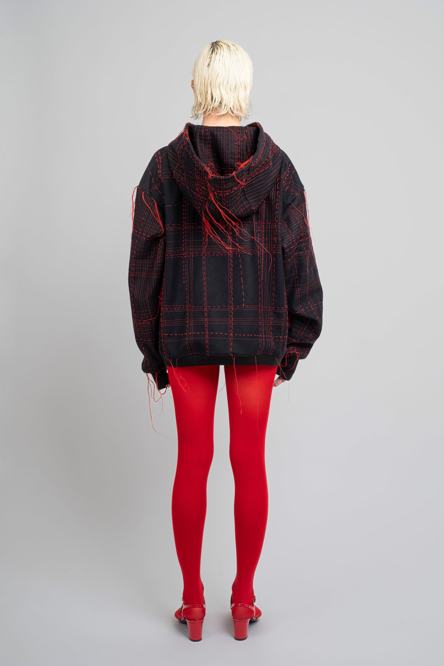 Wool Embroidered Hoodie