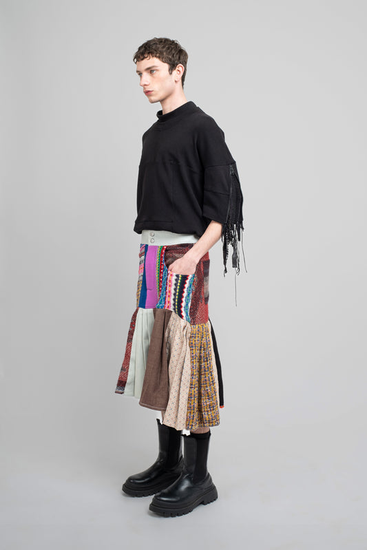 Pleated Maxi Skirt