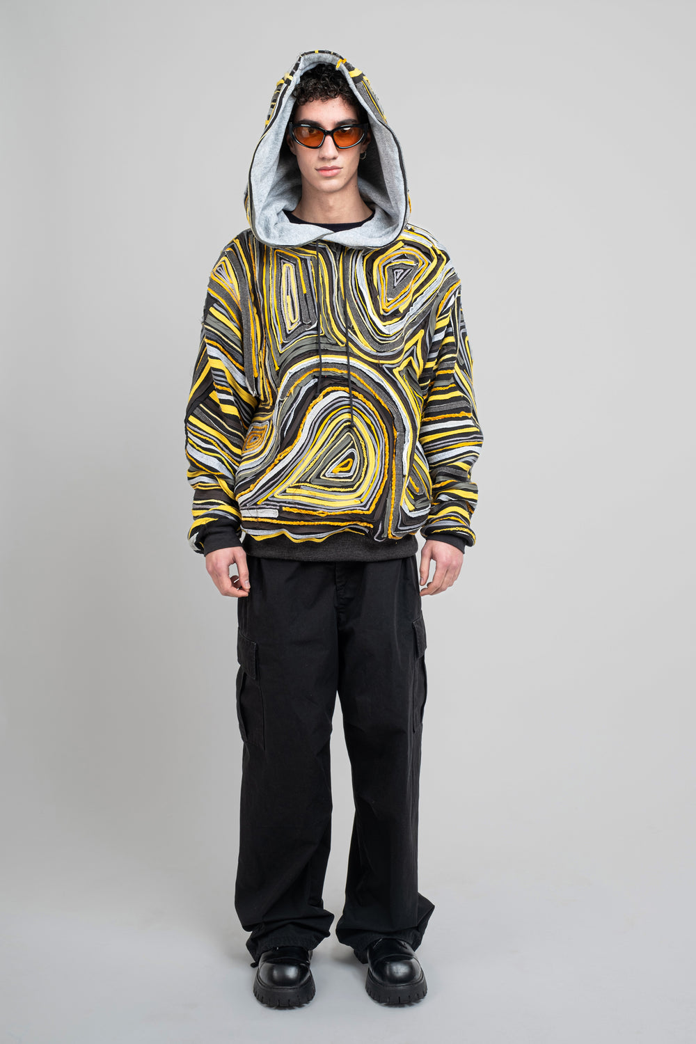 Collage Hoodie in Yellow