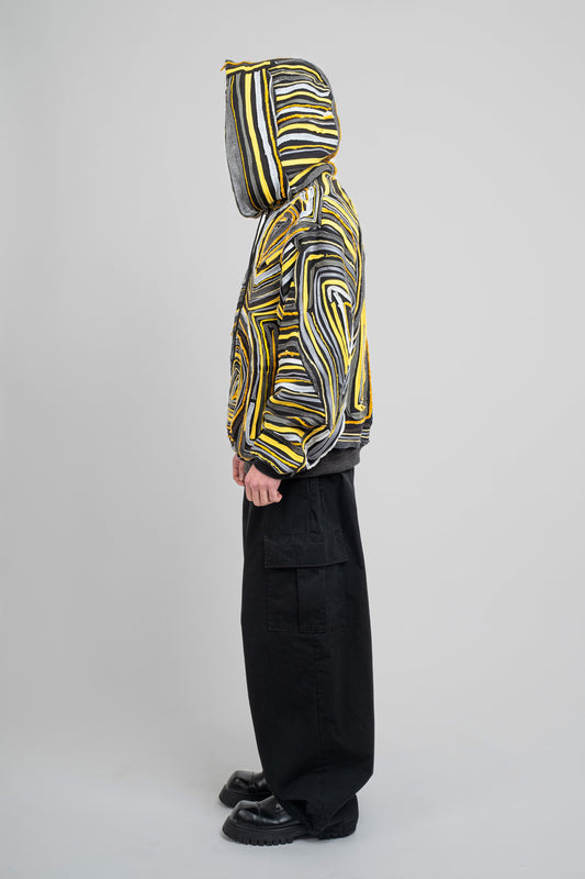 Collage Hoodie in Yellow