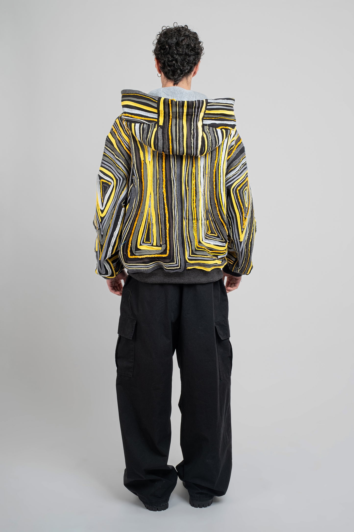 Collage Hoodie in Yellow