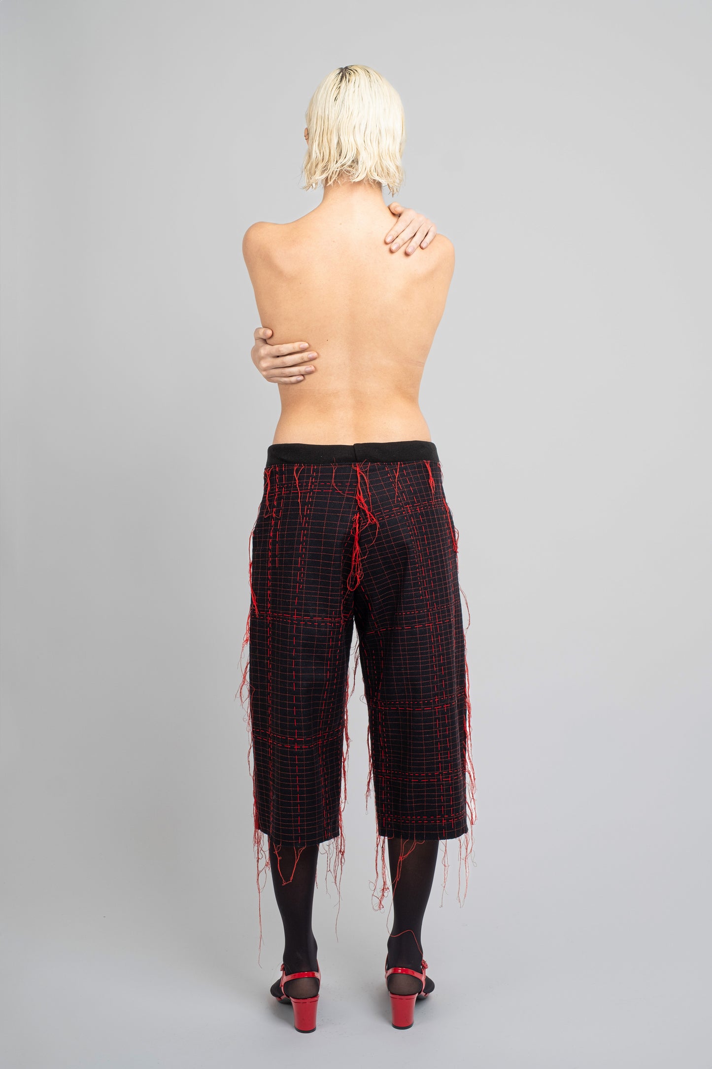 Wool Embroidered Bermuda Shorts