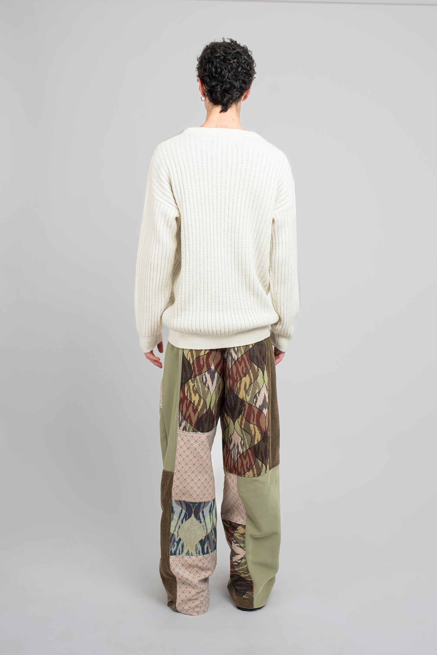 Multi-Color Trousers In Brown