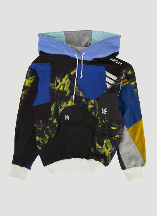 Multi Panel Hooded Sweatshirt