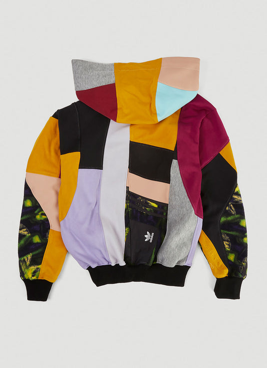 Multi Panel Hooded Sweatshirt