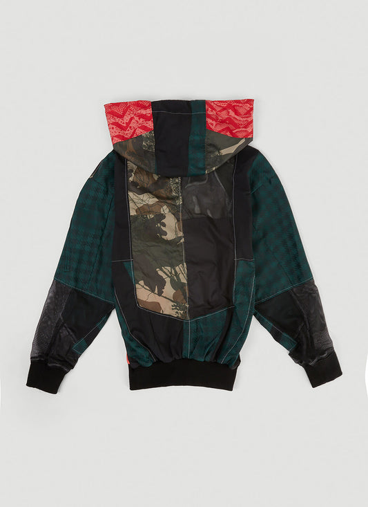 Multi Panel Hooded Sweatshirt