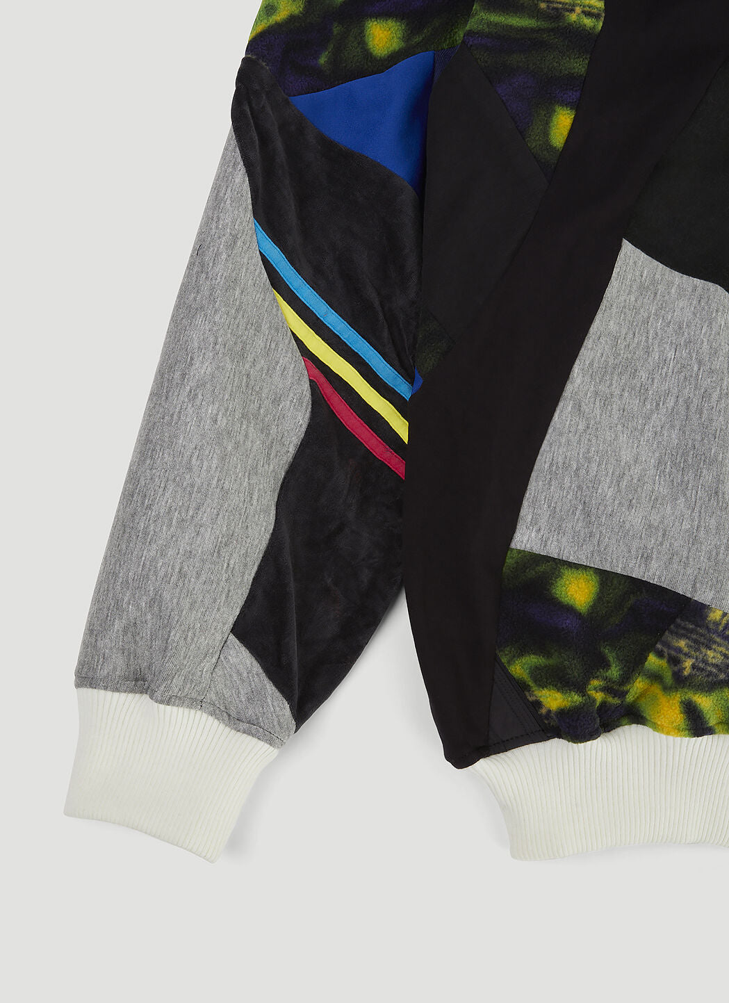 Multi Panel Hooded Sweatshirt
