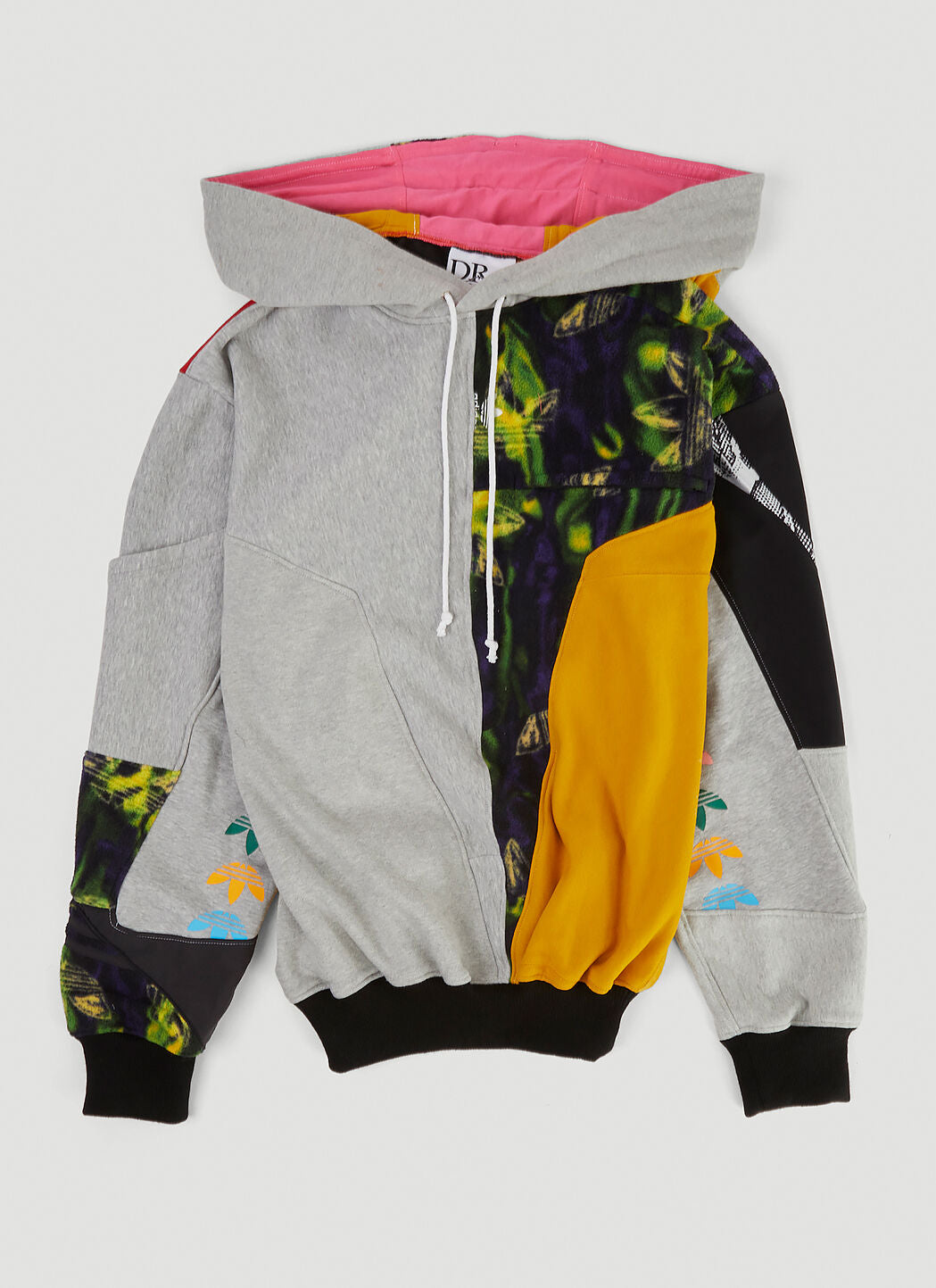 Multi Panel Hooded Sweatshirt