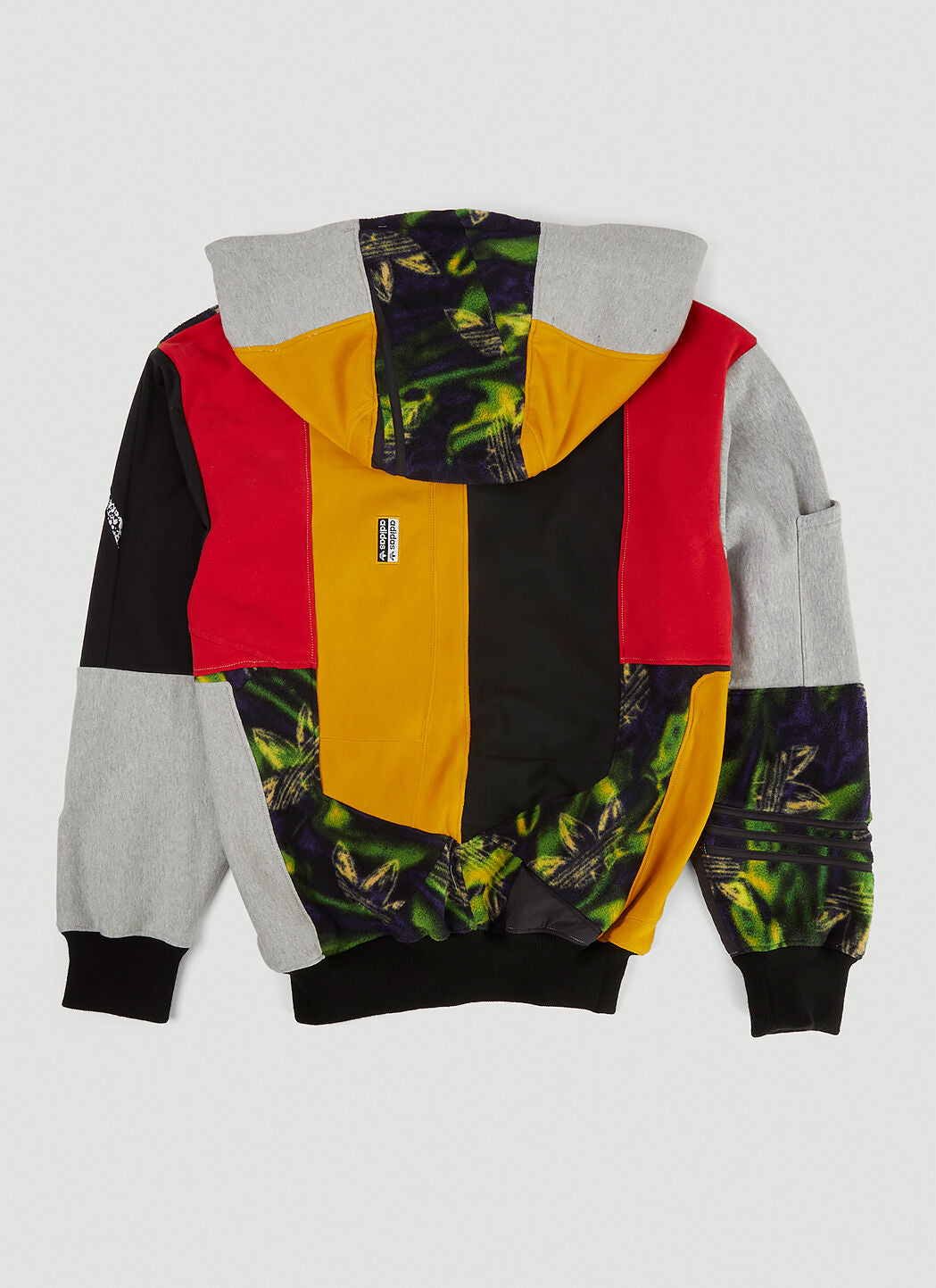 Multi Panel Hooded Sweatshirt