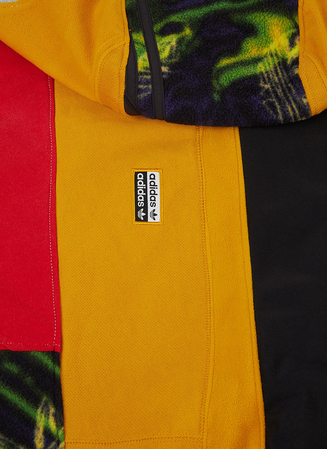 Multi Panel Hooded Sweatshirt