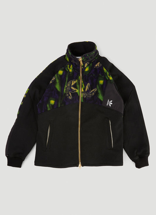 Zip-Front Sweatshirt in black