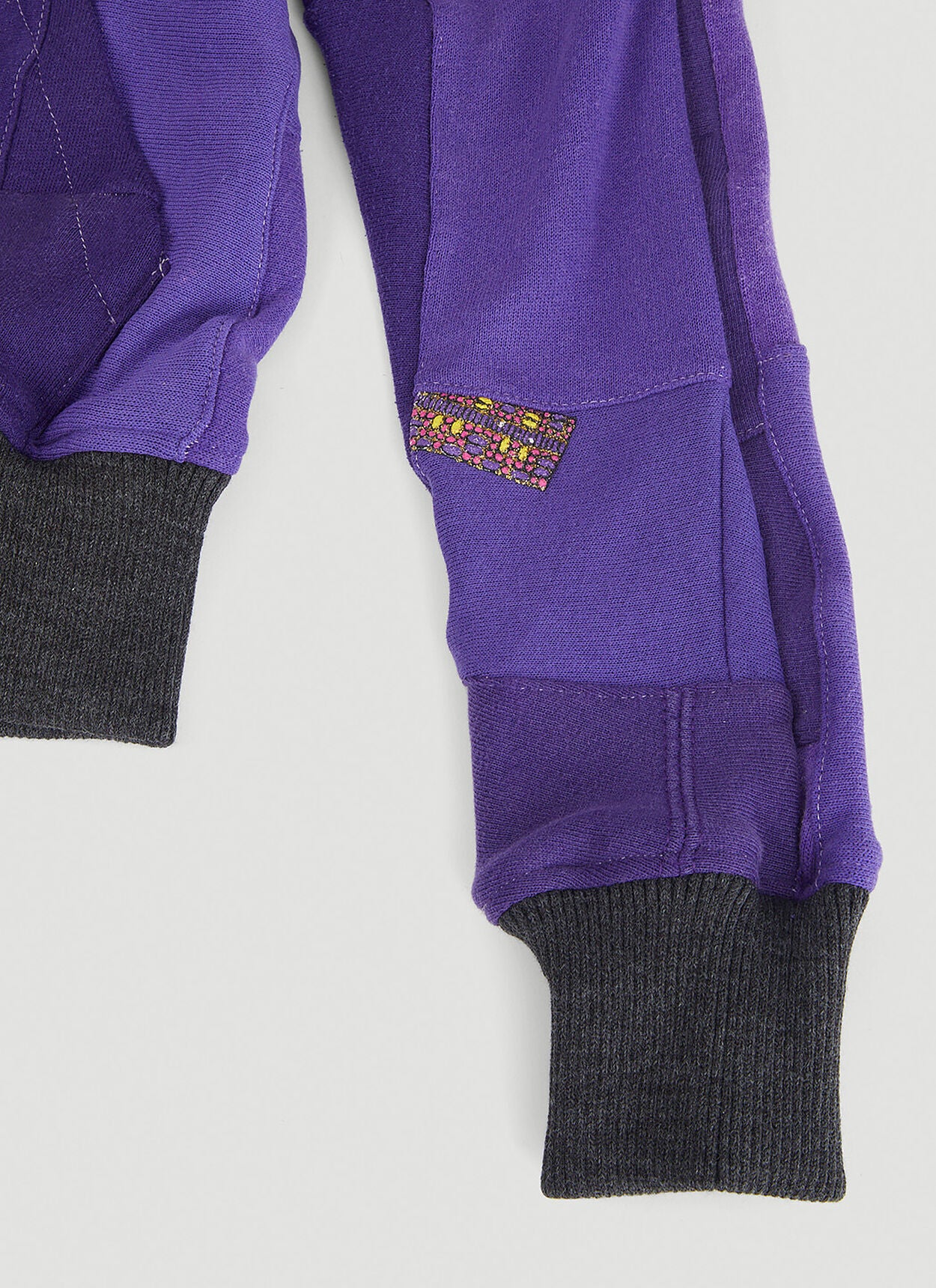 Monochromatic Deconstructed Panelled Hoodie in Purple
