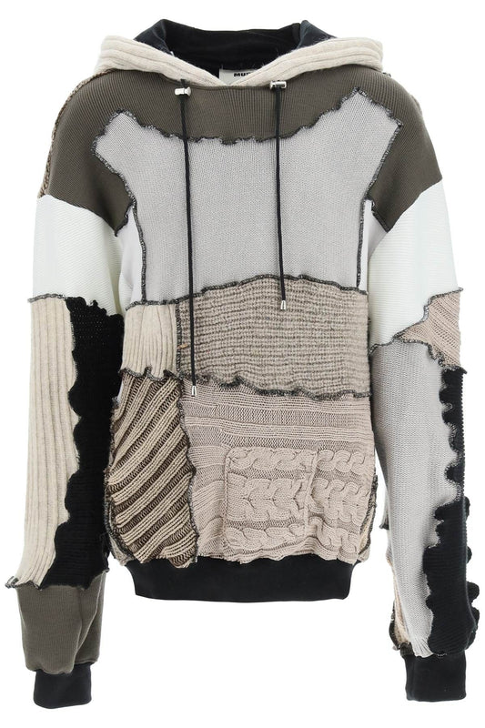 Knit Patchwork Hoodie